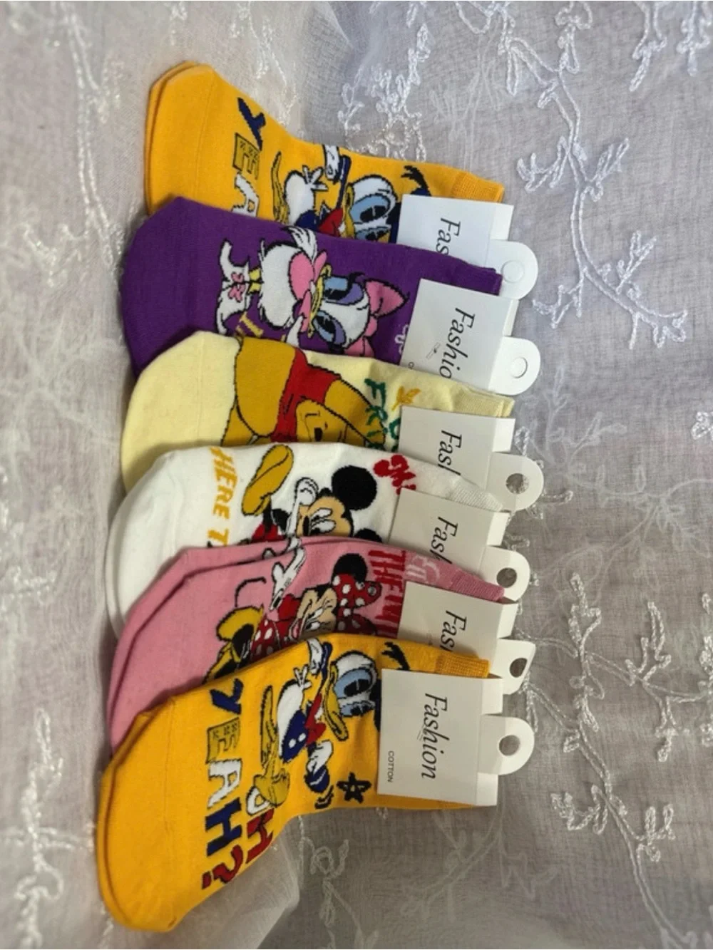 Girls/woman Character No-show Socks - Assorted Colors